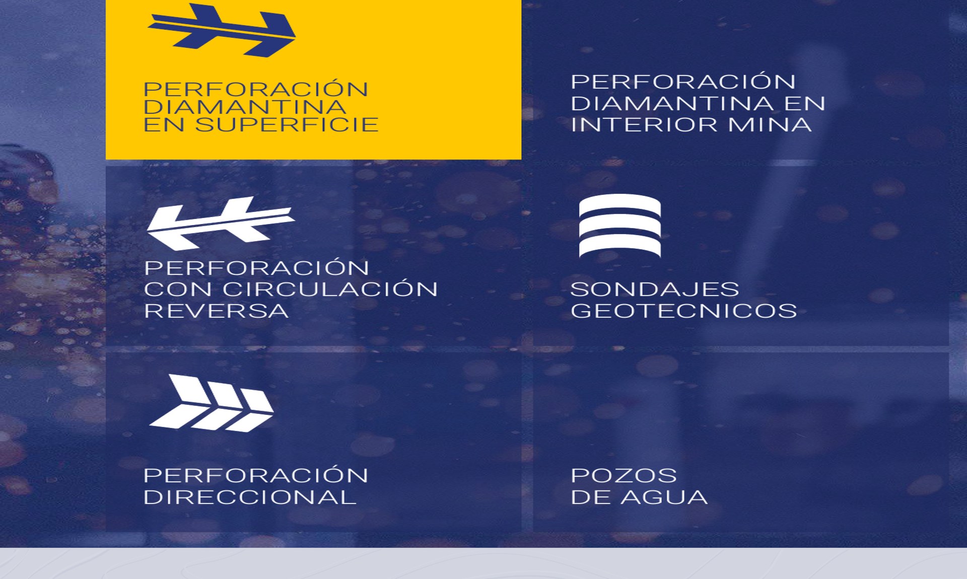Equipo de perforacion minera